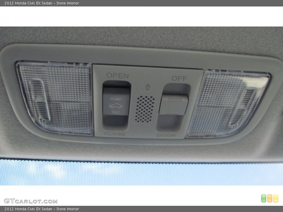 Stone Interior Controls for the 2012 Honda Civic EX Sedan #54493100