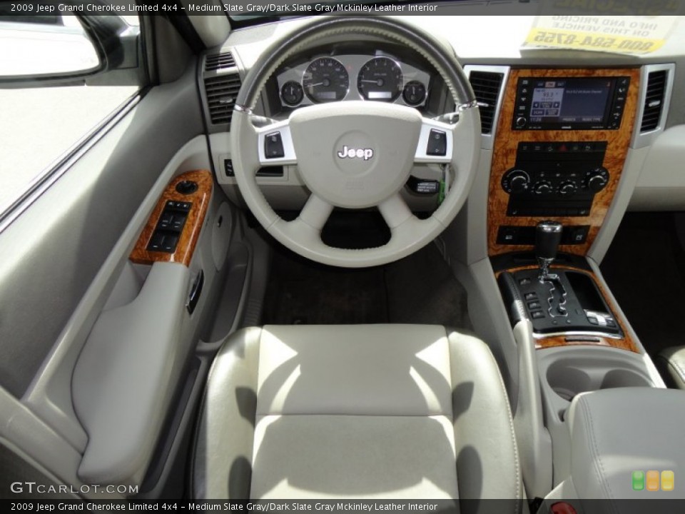 Medium Slate Gray/Dark Slate Gray Mckinley Leather Interior Photo for the 2009 Jeep Grand Cherokee Limited 4x4 #54493349