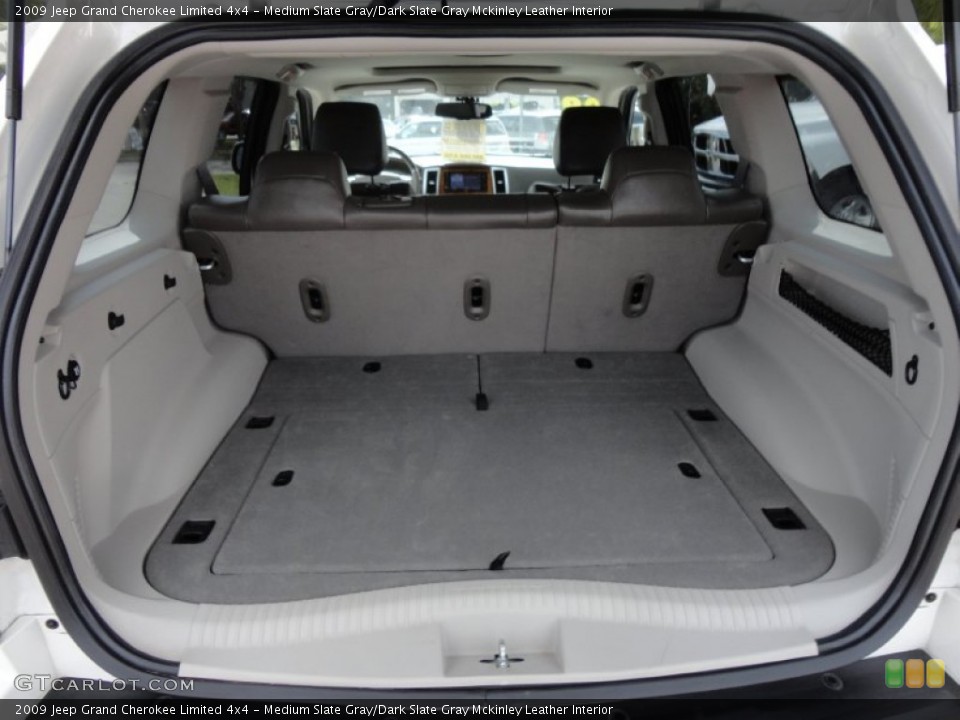 Medium Slate Gray/Dark Slate Gray Mckinley Leather Interior Trunk for the 2009 Jeep Grand Cherokee Limited 4x4 #54493358
