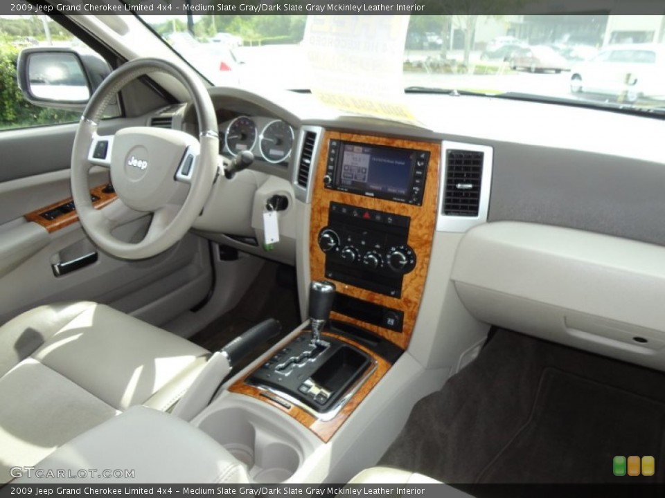 Medium Slate Gray/Dark Slate Gray Mckinley Leather Interior Dashboard for the 2009 Jeep Grand Cherokee Limited 4x4 #54493403