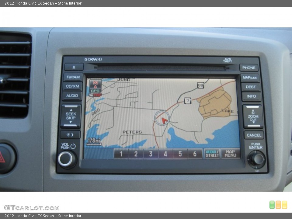 Stone Interior Navigation for the 2012 Honda Civic EX Sedan #54493505