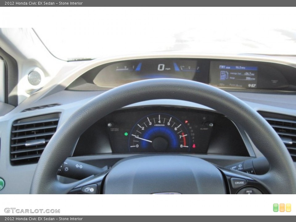 Stone Interior Gauges for the 2012 Honda Civic EX Sedan #54493539