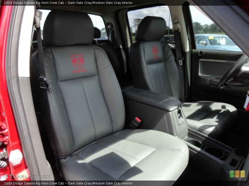 Dark Slate Gray/Medium Slate Gray Interior Photo for the 2009 Dodge Dakota Big Horn Crew Cab #54494168