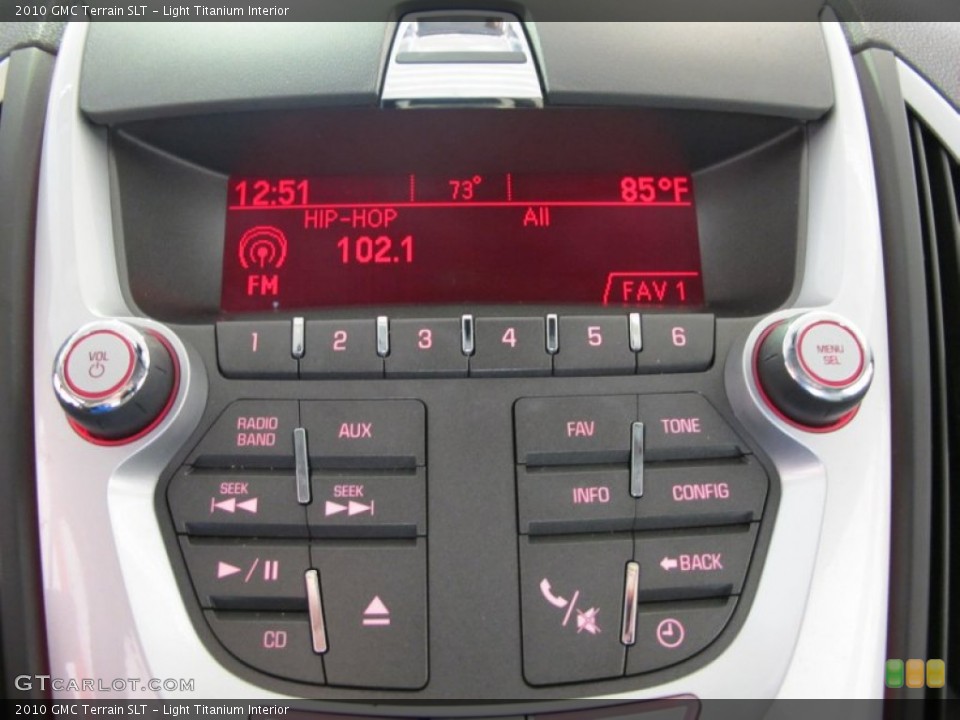 Light Titanium Interior Controls for the 2010 GMC Terrain SLT #54495014