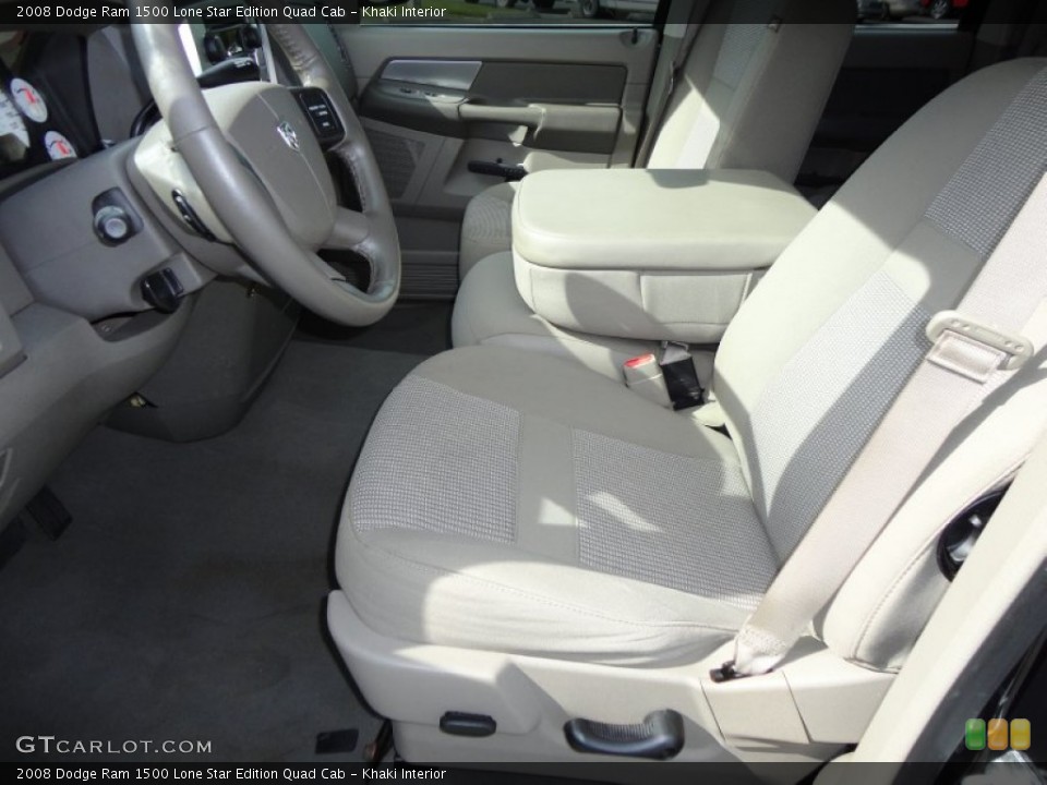 Khaki Interior Photo for the 2008 Dodge Ram 1500 Lone Star Edition Quad Cab #54495089