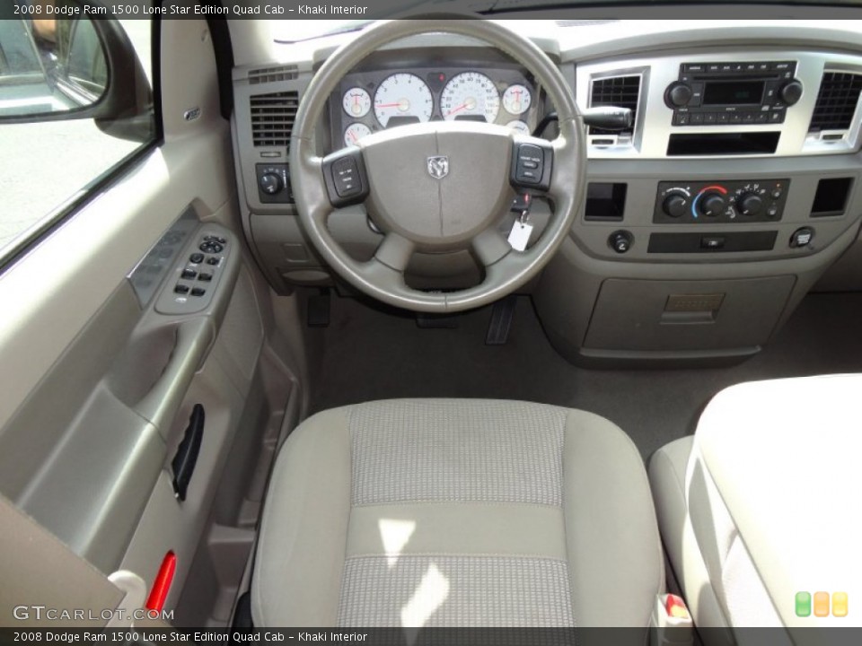 Khaki Interior Dashboard for the 2008 Dodge Ram 1500 Lone Star Edition Quad Cab #54495107
