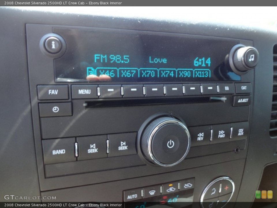Ebony Black Interior Audio System for the 2008 Chevrolet Silverado 2500HD LT Crew Cab #54495635
