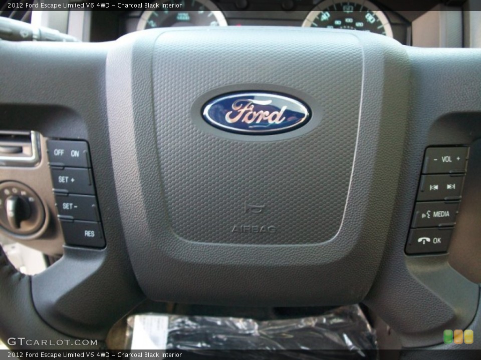 Charcoal Black Interior Controls for the 2012 Ford Escape Limited V6 4WD #54497468