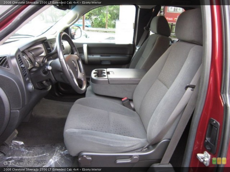 Ebony Interior Photo for the 2008 Chevrolet Silverado 1500 LT Extended Cab 4x4 #54498419