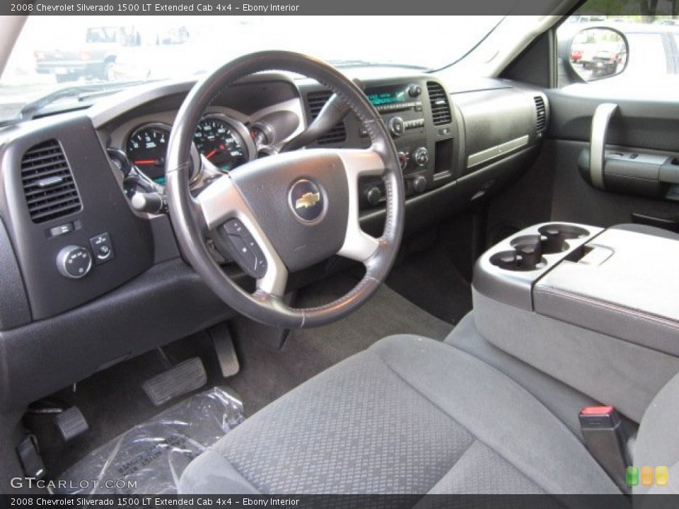 Ebony Interior Prime Interior for the 2008 Chevrolet Silverado 1500 LT Extended Cab 4x4 #54498428
