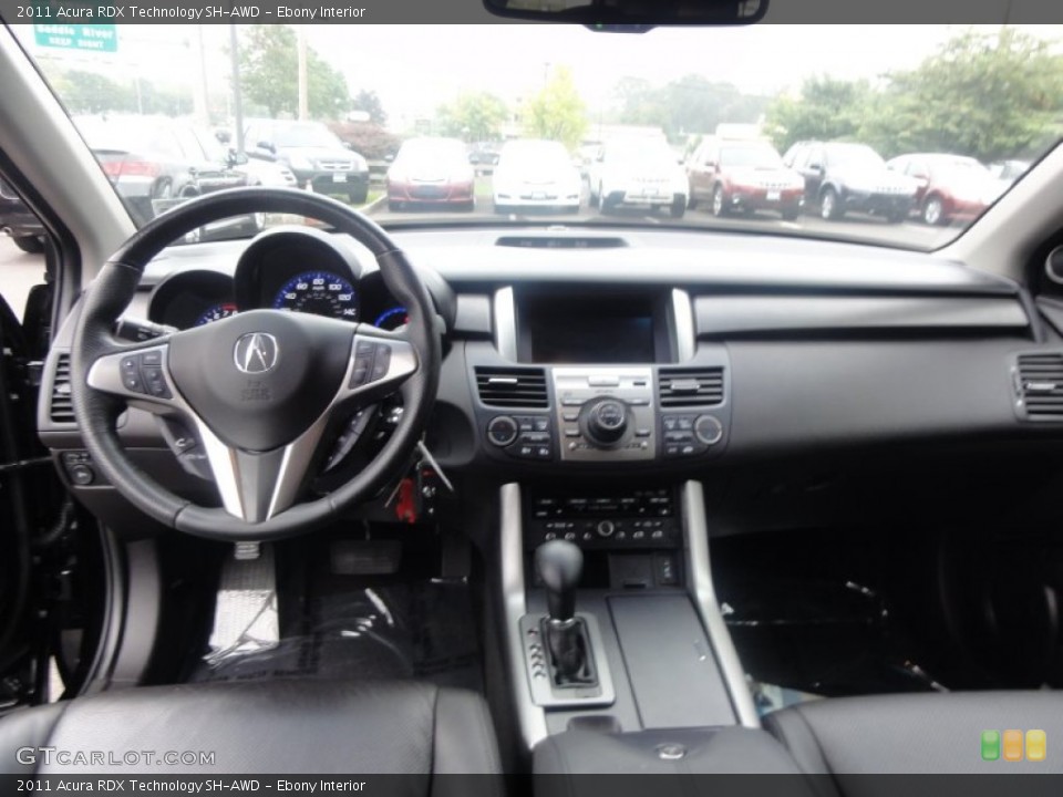 Ebony Interior Dashboard for the 2011 Acura RDX Technology SH-AWD #54500099