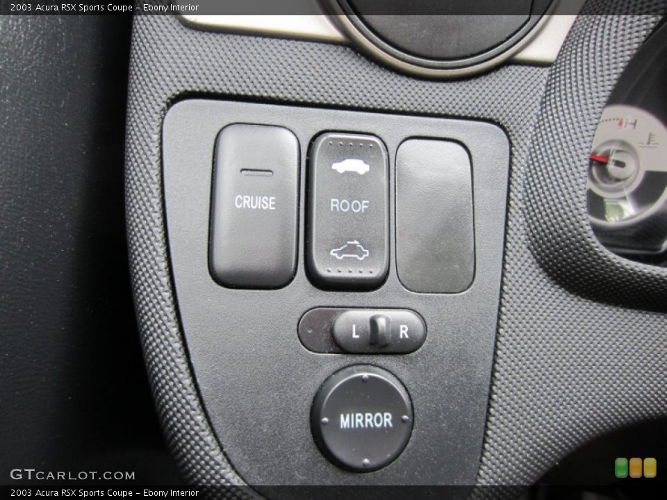 Ebony Interior Controls for the 2003 Acura RSX Sports Coupe #54501890