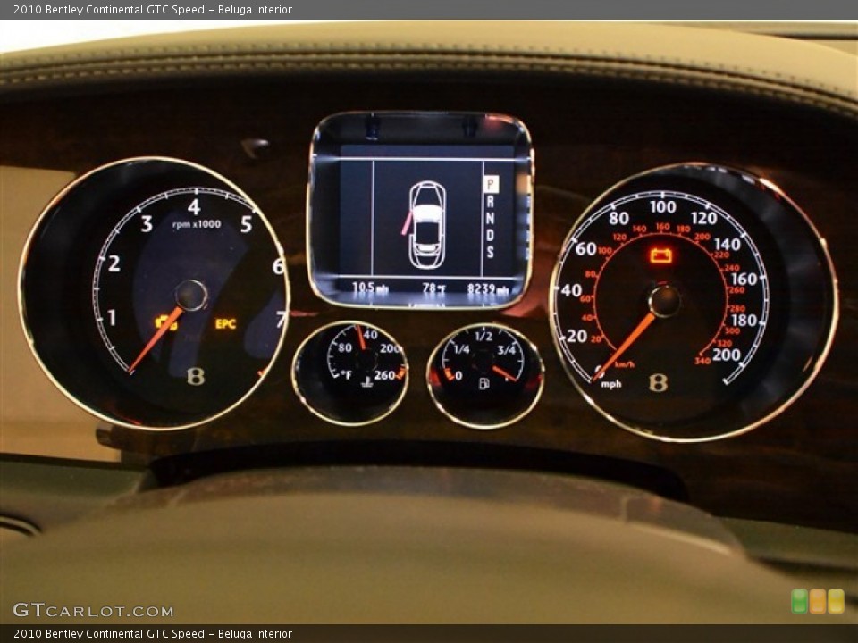 Beluga Interior Gauges for the 2010 Bentley Continental GTC Speed #54501914