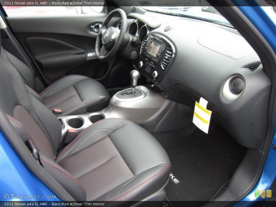 Black/Red w/Silver Trim Interior Photo for the 2011 Nissan Juke SL AWD #54502910