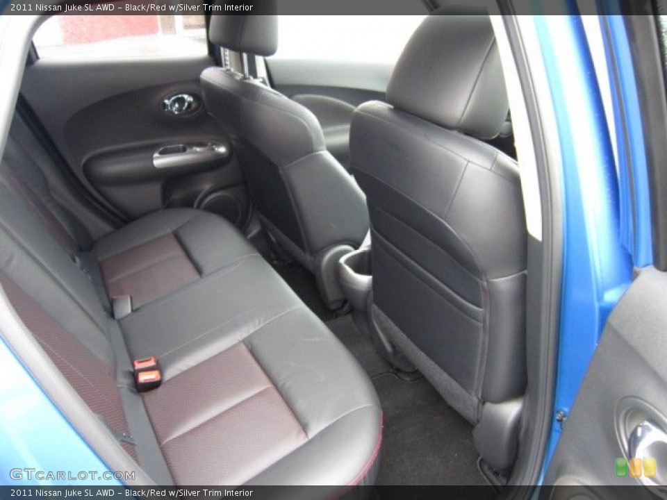 Black/Red w/Silver Trim Interior Photo for the 2011 Nissan Juke SL AWD #54502922