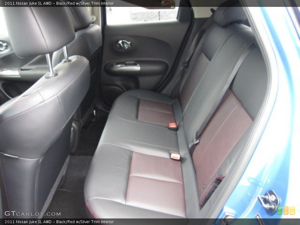 Black/Red w/Silver Trim Interior Photo for the 2011 Nissan Juke SL AWD #54502934
