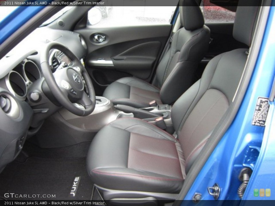Black/Red w/Silver Trim Interior Photo for the 2011 Nissan Juke SL AWD #54502949