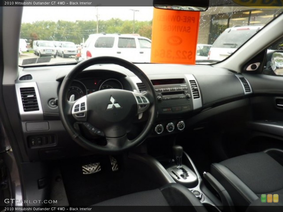 Black Interior Dashboard for the 2010 Mitsubishi Outlander GT 4WD #54503063
