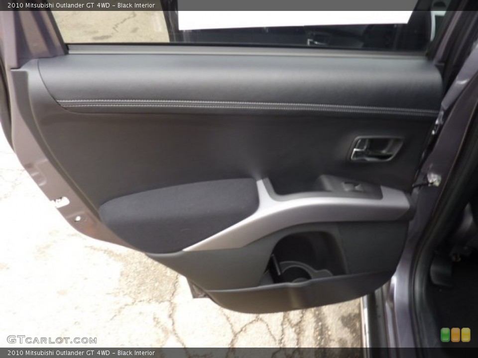 Black Interior Door Panel for the 2010 Mitsubishi Outlander GT 4WD #54503069