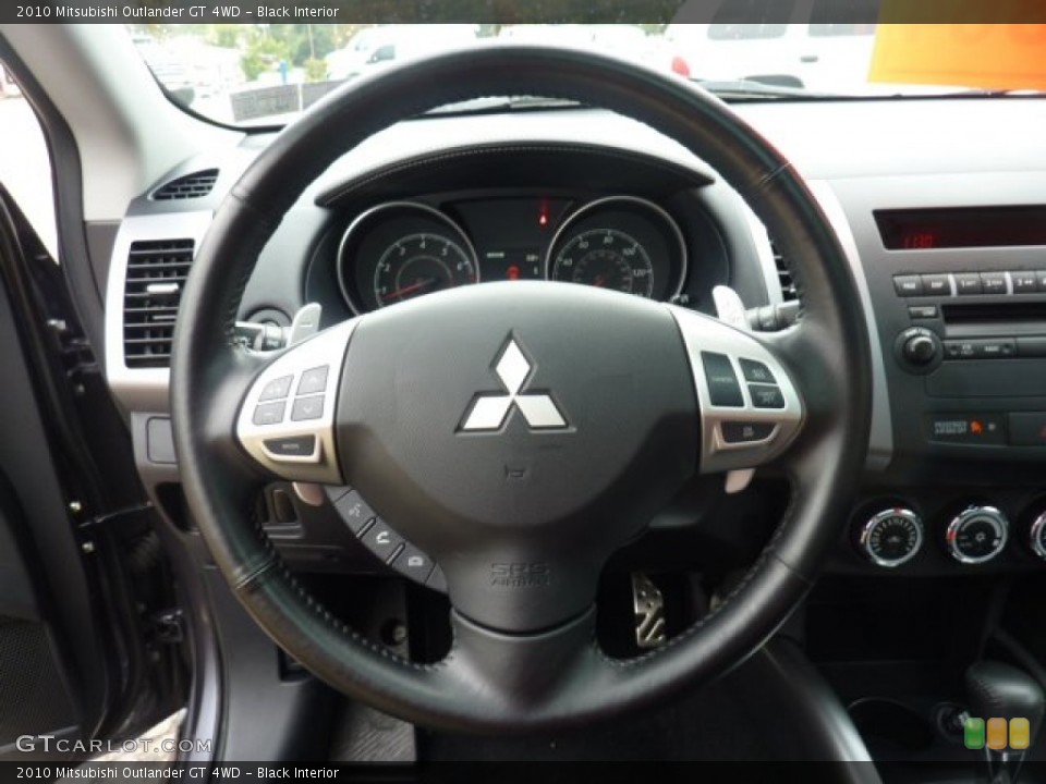 Black Interior Steering Wheel for the 2010 Mitsubishi Outlander GT 4WD #54503087