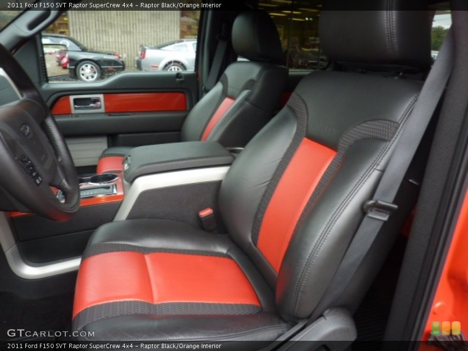 Raptor Black/Orange Interior Photo for the 2011 Ford F150 SVT Raptor SuperCrew 4x4 #54504422