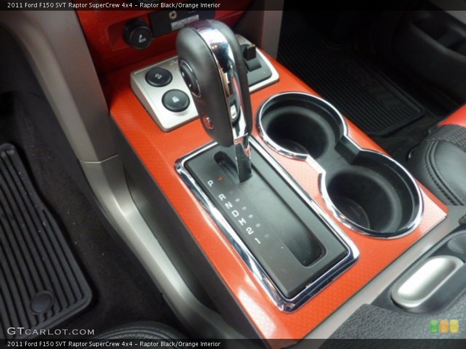 Raptor Black/Orange Interior Transmission for the 2011 Ford F150 SVT Raptor SuperCrew 4x4 #54504443