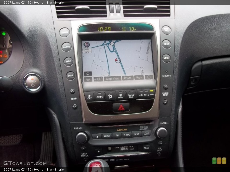 Black Interior Navigation for the 2007 Lexus GS 450h Hybrid #54505847