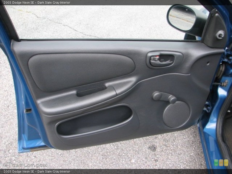 Dark Slate Gray Interior Door Panel for the 2003 Dodge Neon SE #54507080