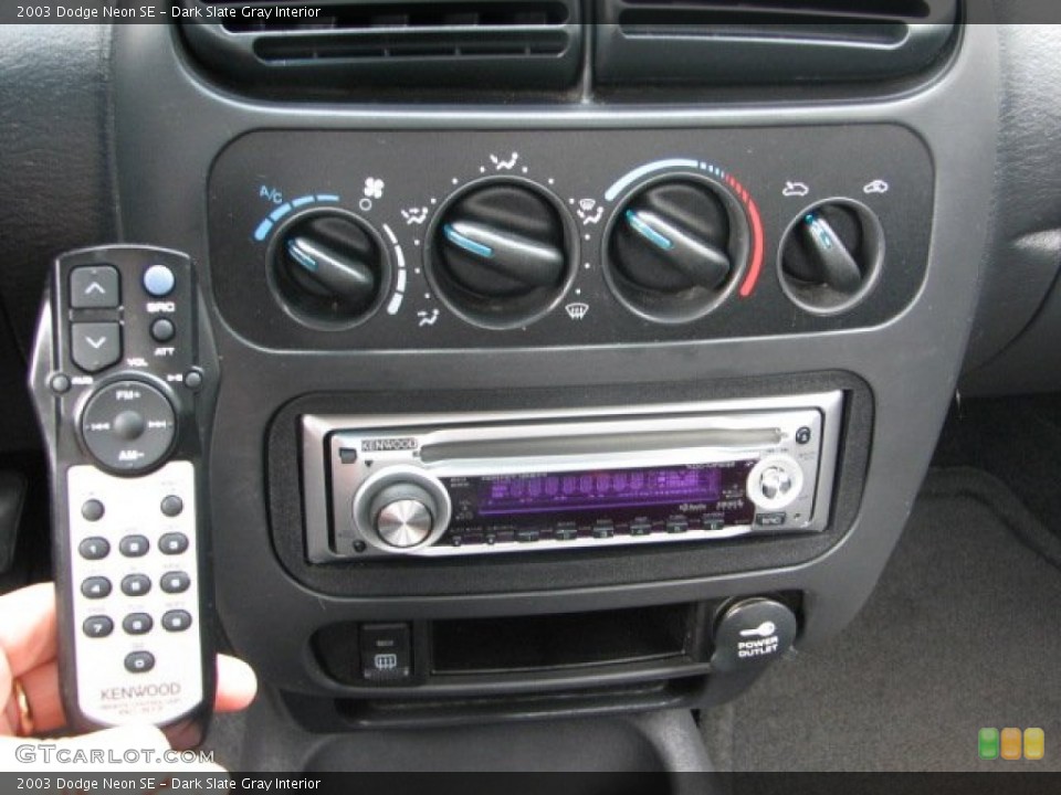 Dark Slate Gray Interior Controls for the 2003 Dodge Neon SE #54507086