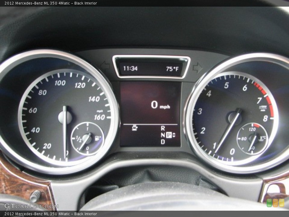 Black Interior Gauges for the 2012 Mercedes-Benz ML 350 4Matic #54507152