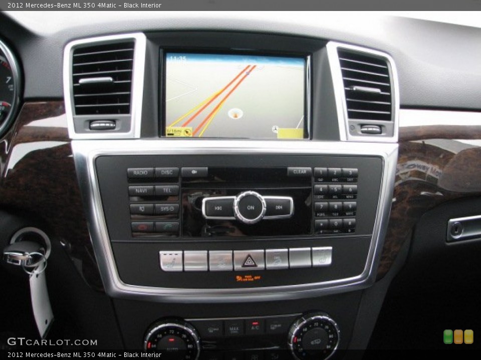 Black Interior Controls for the 2012 Mercedes-Benz ML 350 4Matic #54507155