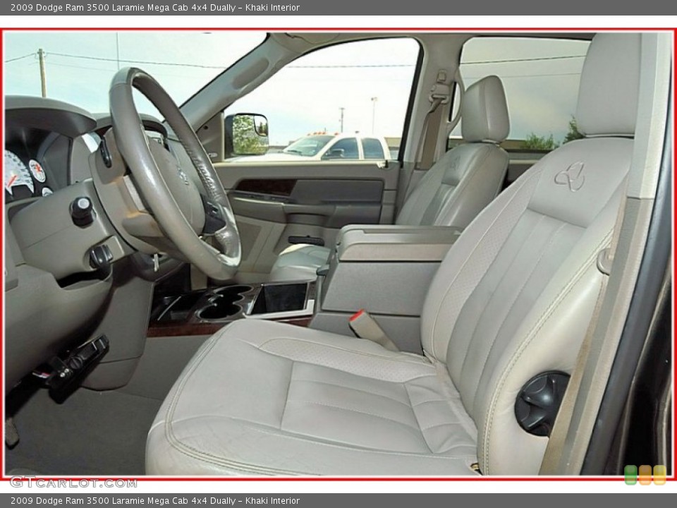Khaki Interior Photo for the 2009 Dodge Ram 3500 Laramie Mega Cab 4x4 Dually #54507203