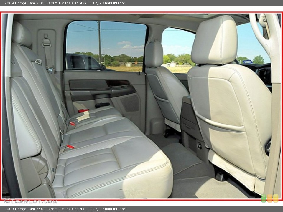 Khaki Interior Photo for the 2009 Dodge Ram 3500 Laramie Mega Cab 4x4 Dually #54507233
