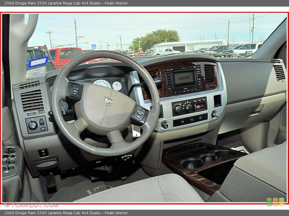 Khaki Interior Dashboard for the 2009 Dodge Ram 3500 Laramie Mega Cab 4x4 Dually #54507263