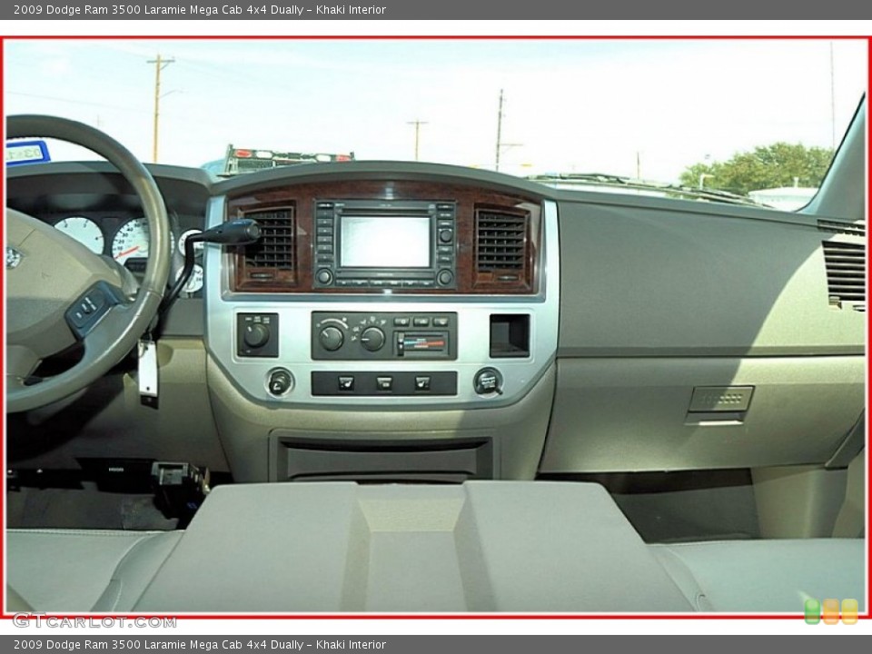 Khaki Interior Dashboard for the 2009 Dodge Ram 3500 Laramie Mega Cab 4x4 Dually #54507266