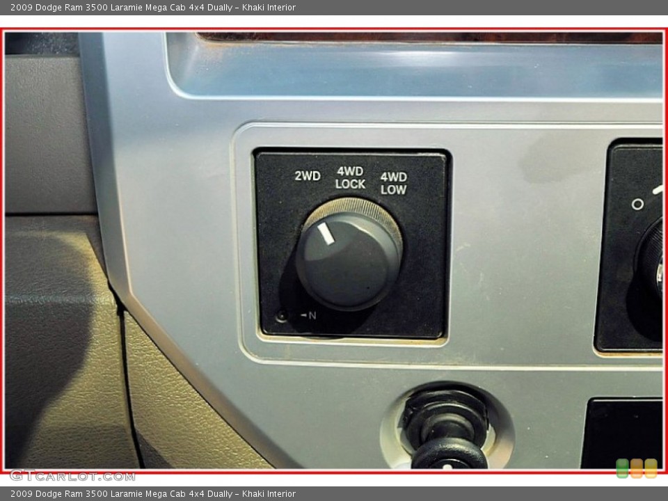 Khaki Interior Controls for the 2009 Dodge Ram 3500 Laramie Mega Cab 4x4 Dually #54507269
