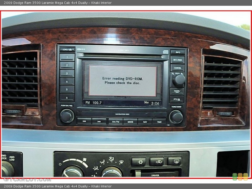 Khaki Interior Controls for the 2009 Dodge Ram 3500 Laramie Mega Cab 4x4 Dually #54507275