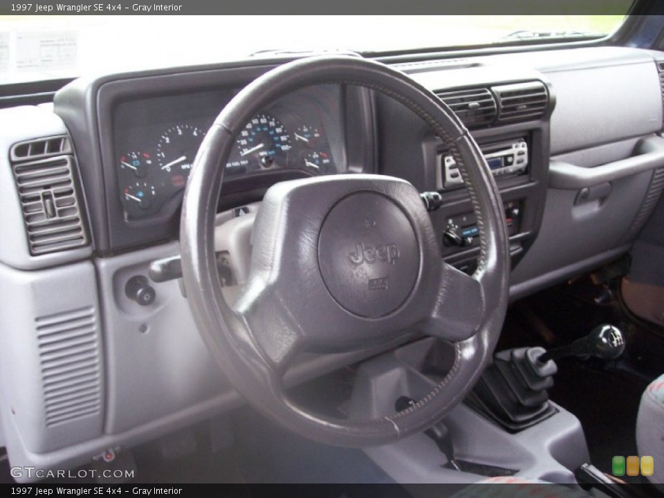 Gray Interior Dashboard for the 1997 Jeep Wrangler SE 4x4 #54507671