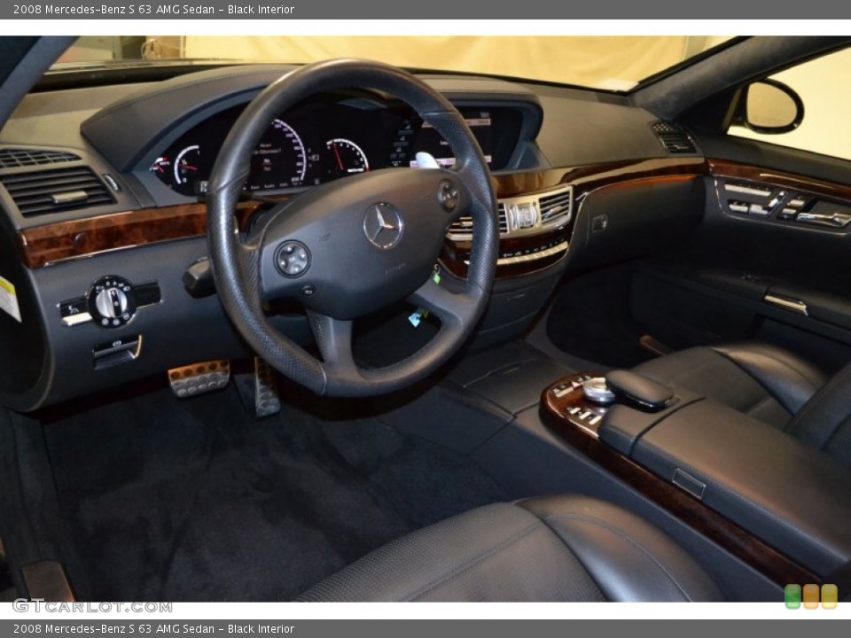 Black Interior Photo for the 2008 Mercedes-Benz S 63 AMG Sedan #54508022