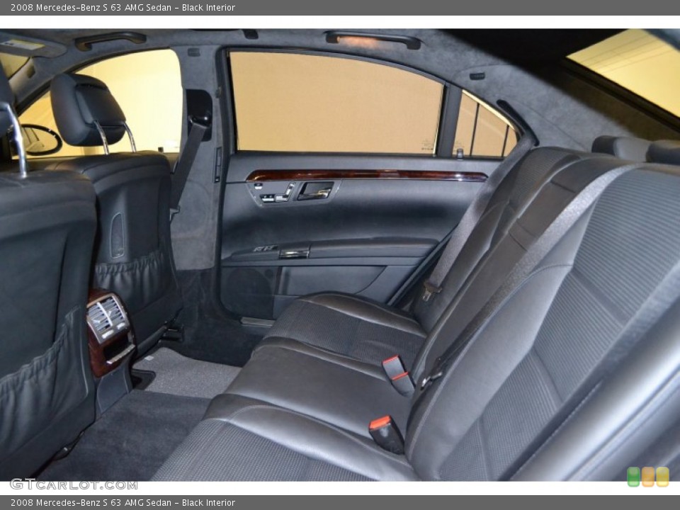 Black Interior Photo for the 2008 Mercedes-Benz S 63 AMG Sedan #54508037