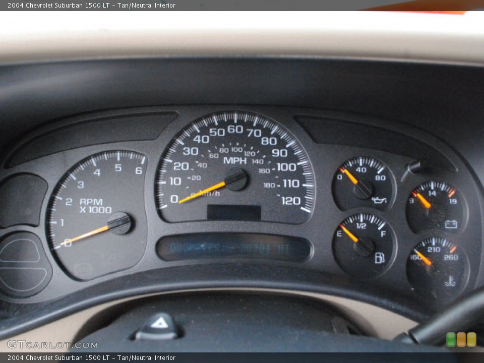 Tan/Neutral Interior Gauges for the 2004 Chevrolet Suburban 1500 LT #54508621