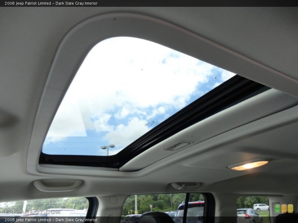 Dark Slate Gray Interior Sunroof for the 2008 Jeep Patriot Limited #54509696