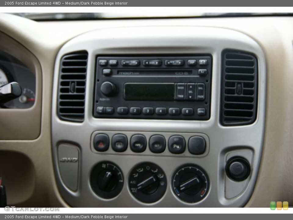 Medium/Dark Pebble Beige Interior Audio System for the 2005 Ford Escape Limited 4WD #54510026