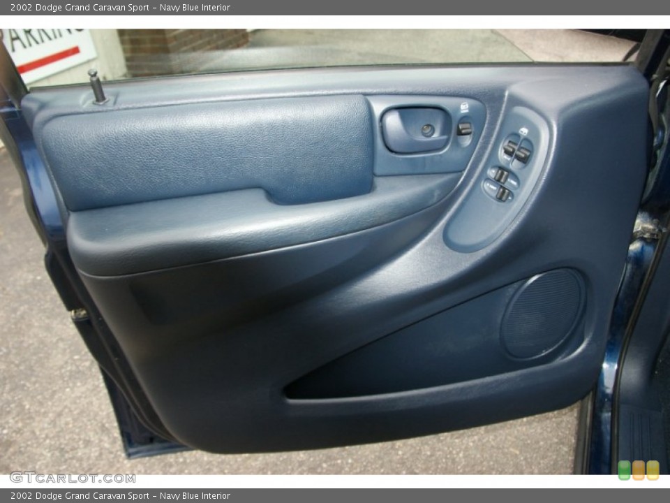 Navy Blue Interior Door Panel for the 2002 Dodge Grand Caravan Sport #54510125