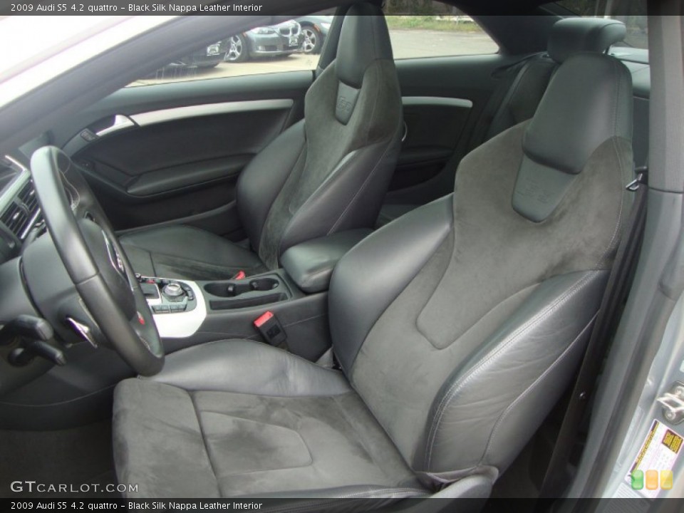 Black Silk Nappa Leather Interior Photo for the 2009 Audi S5 4.2 quattro #54511790