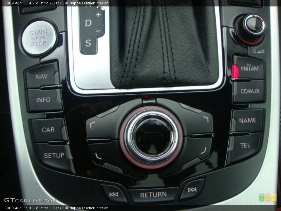 Black Silk Nappa Leather Interior Controls for the 2009 Audi S5 4.2 quattro #54511889
