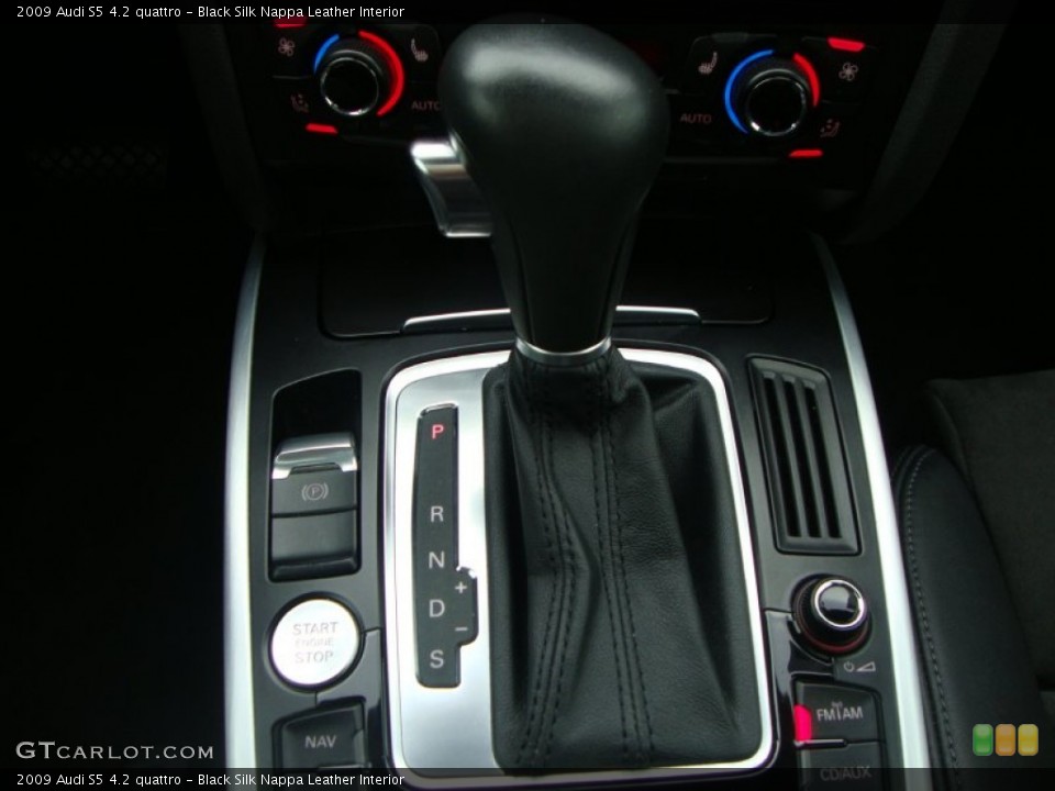 Black Silk Nappa Leather Interior Transmission for the 2009 Audi S5 4.2 quattro #54511898