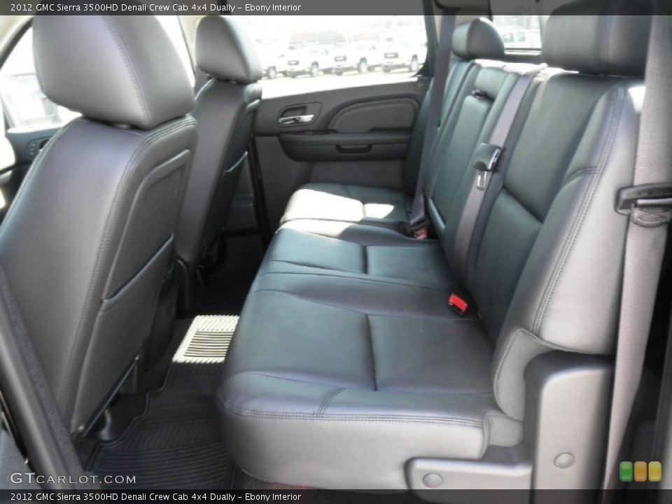 Ebony Interior Photo for the 2012 GMC Sierra 3500HD Denali Crew Cab 4x4 Dually #54514223