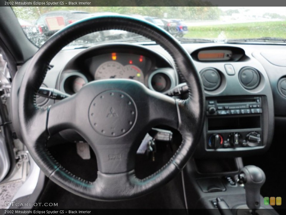 Black Interior Steering Wheel for the 2002 Mitsubishi Eclipse Spyder GS #54514274