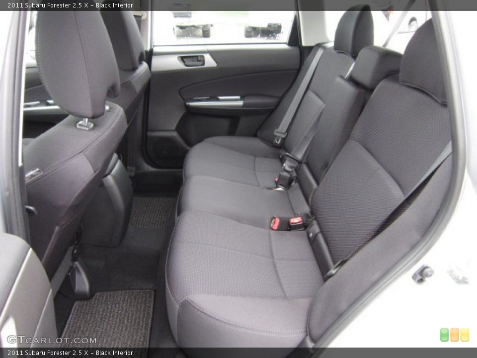 Black Interior Photo for the 2011 Subaru Forester 2.5 X #54514328